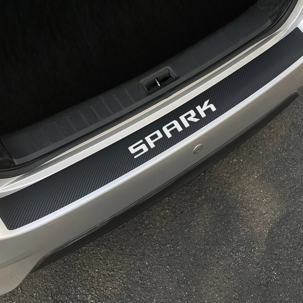 Для автомобиля Chevrolet Spark задний бампер багажник протектор наклейки для Авто
