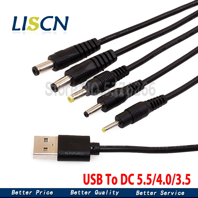 1 шт. зарядный кабель с портом USB на постоянный ток 5 5/4 0/3 шнур питания линия