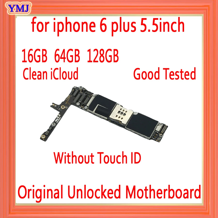 

Оригинальная Заводская разблокированная материнская плата для iPhone 6 Plus, 5,5 дюйма, протестированная, хорошо работающая, материнская плата дл...