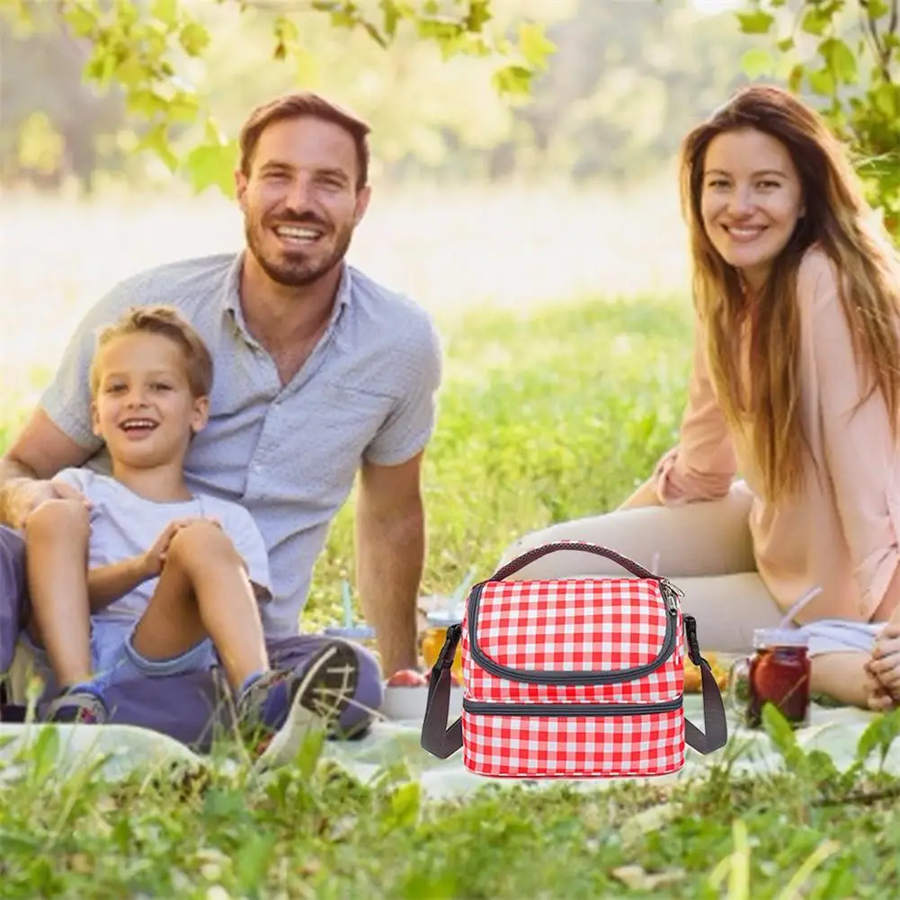 Портативная коробка сумка для обеда Изолированная прочная из ткани Оксфорд с