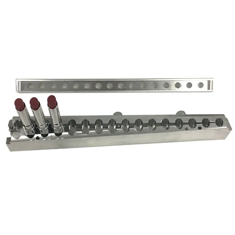 Плоская алюминиевая форма для губной помады с 16 емкостями 11 мм |