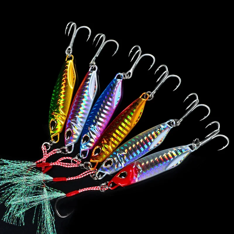 20g Artificial Bait Reusable Metal Sinking Casting Lure Jigging Spoon Fishing Accessories With 2 Fishhooks | Спорт и развлечения