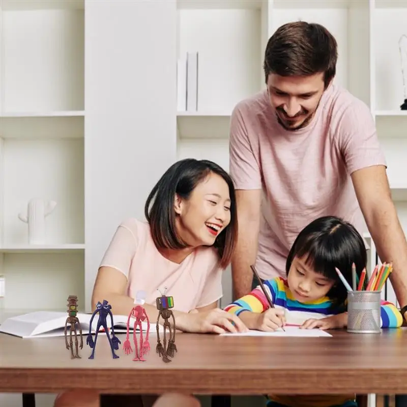 Новинка 8 шт./компл. сирена голова ПВХ игрушки Фигурки героев фигурки ужасов