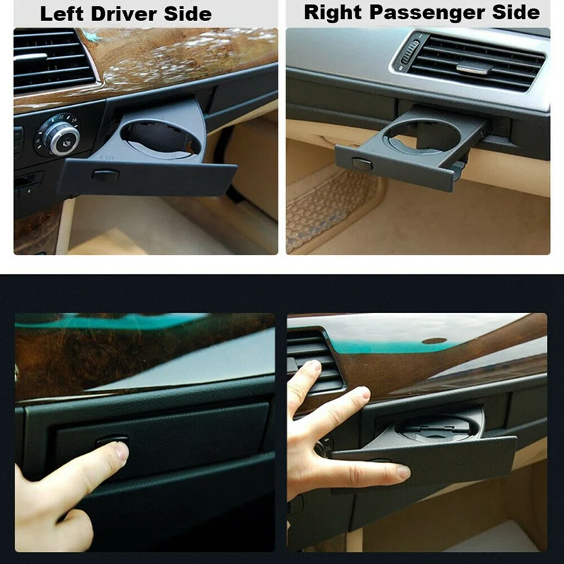 

Car Side Cup Holder Driver Passenger For-BMW 5-Series E60 E61 M5 530I 528I 2004-2010 51459125622 51459125626