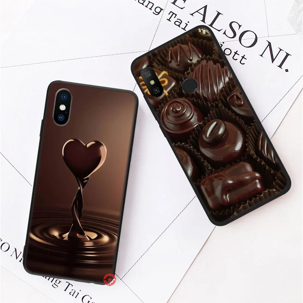 Мягкий силиконовый чехол Y43 Love Chocolate для Xiaomi Redmi Note 9S 9 Pro Max 5 5A Prime 6 7 8 8T | Мобильные