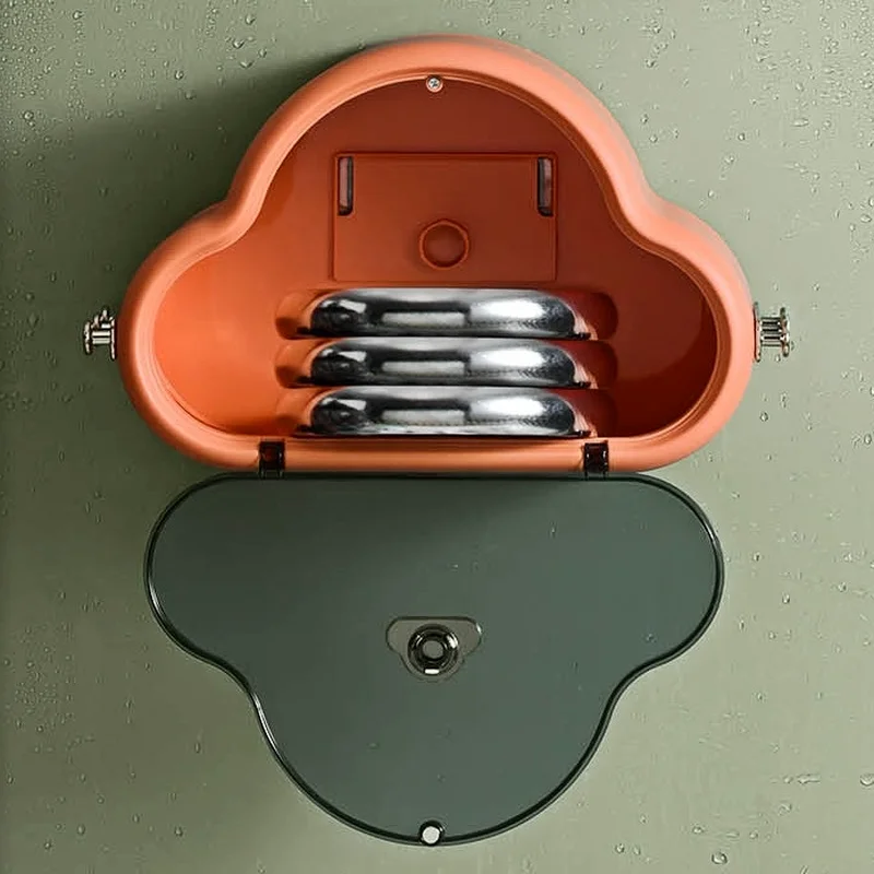 

Nordic Toilet Paper Holders Cloud Washcloth Shelf Skin Care Products Storage Box Wall Mounted No Punching Bathroom Accessories