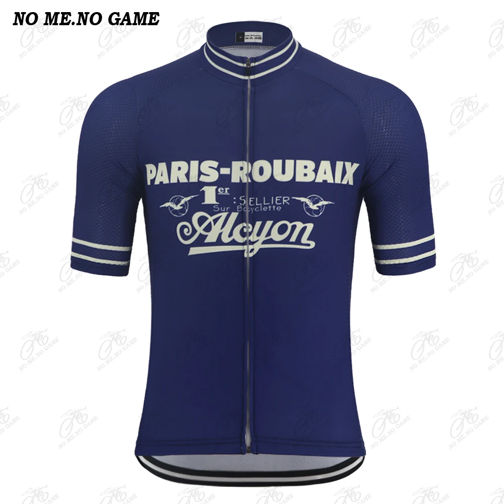 Джерси для велоспорта Paris-Roubaix в стиле ретро мужская летняя велосипедная одежда