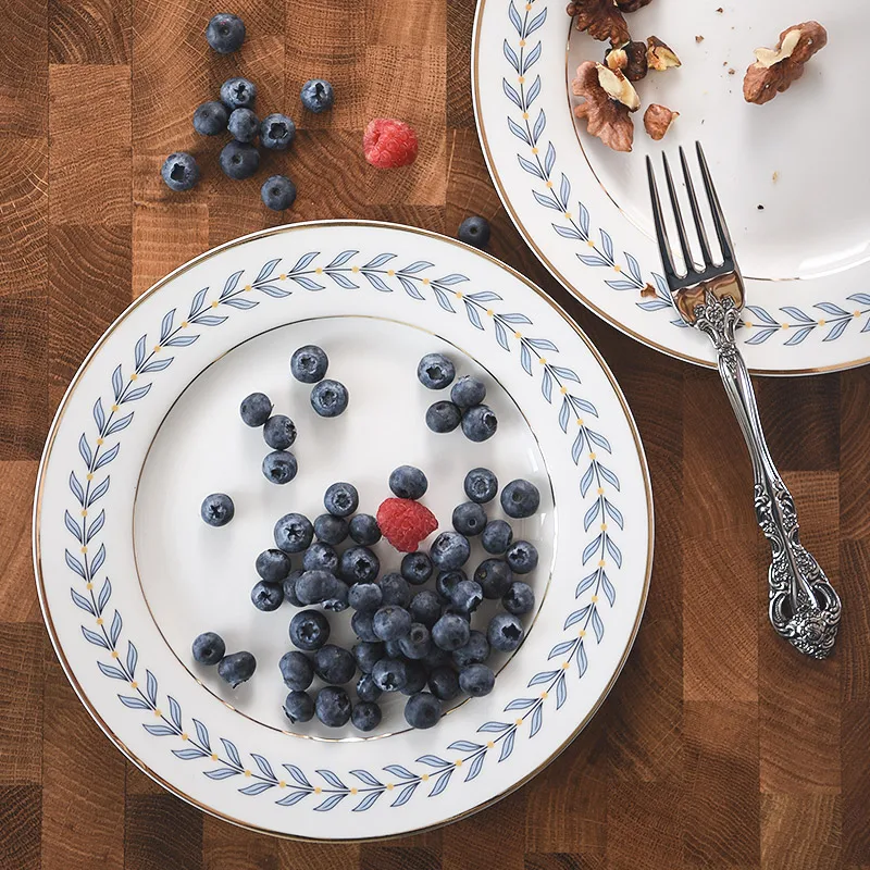 

Ceramic Cake Fruit Plate Dessert Snack Creative Serving Luxury Sushi Pasta Steak Cheese Plate Dinner Platos De Cena Tableware