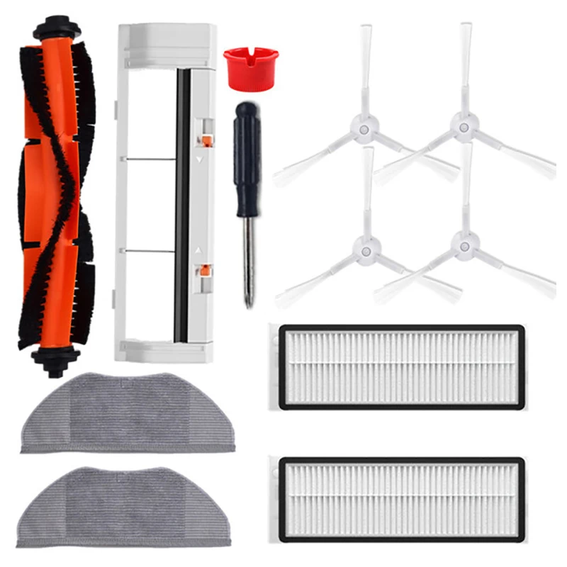 

12Pcs Main Rolling Brush Side Brush Filter Mop Cloth For Xiaomi Mi Robot Vacuum-Mop Essential G1 Cleaner Spare Parts