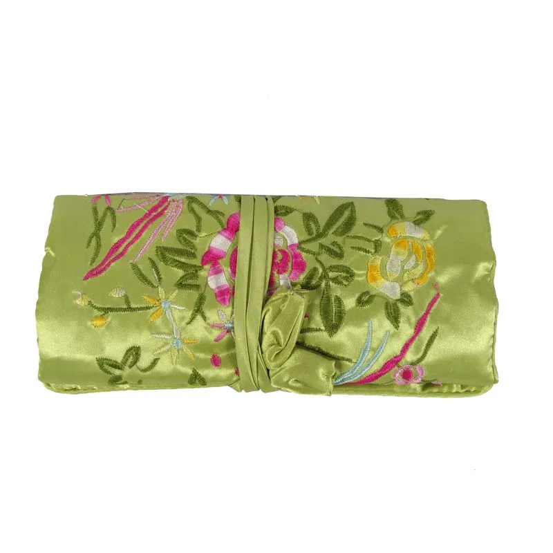 Китайские шелковые ювелирные изделия брикет 3 сумка на молнии с вышивкой цветок