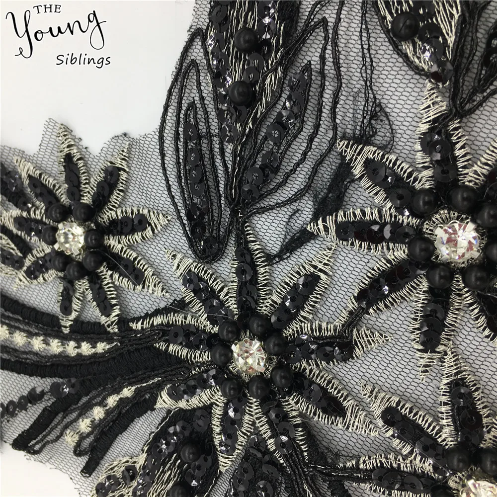 Вышивка ABS поделки из жемчуга кружевной воротник стразы одежда дизайн шеи DIY