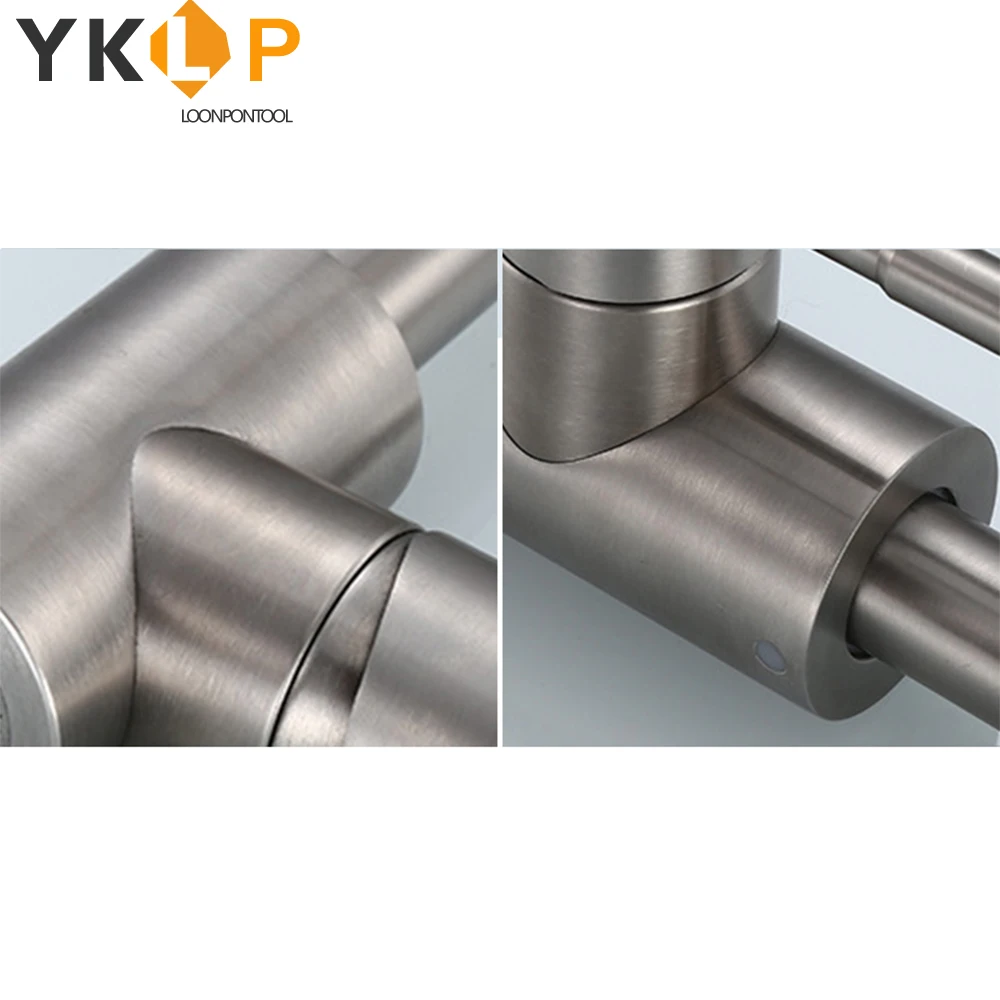 Кухонный кран для раковины из нержавеющей стали 360 ° Поворотный Смеситель