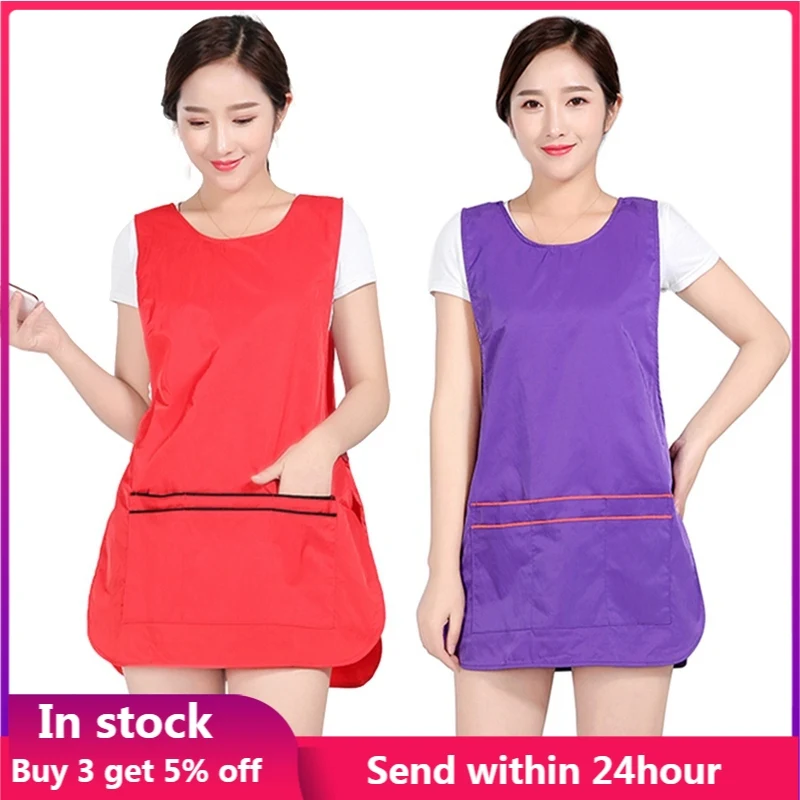 Салонные парикмахерские фартуки без рукавов женское мини платье на бретельках