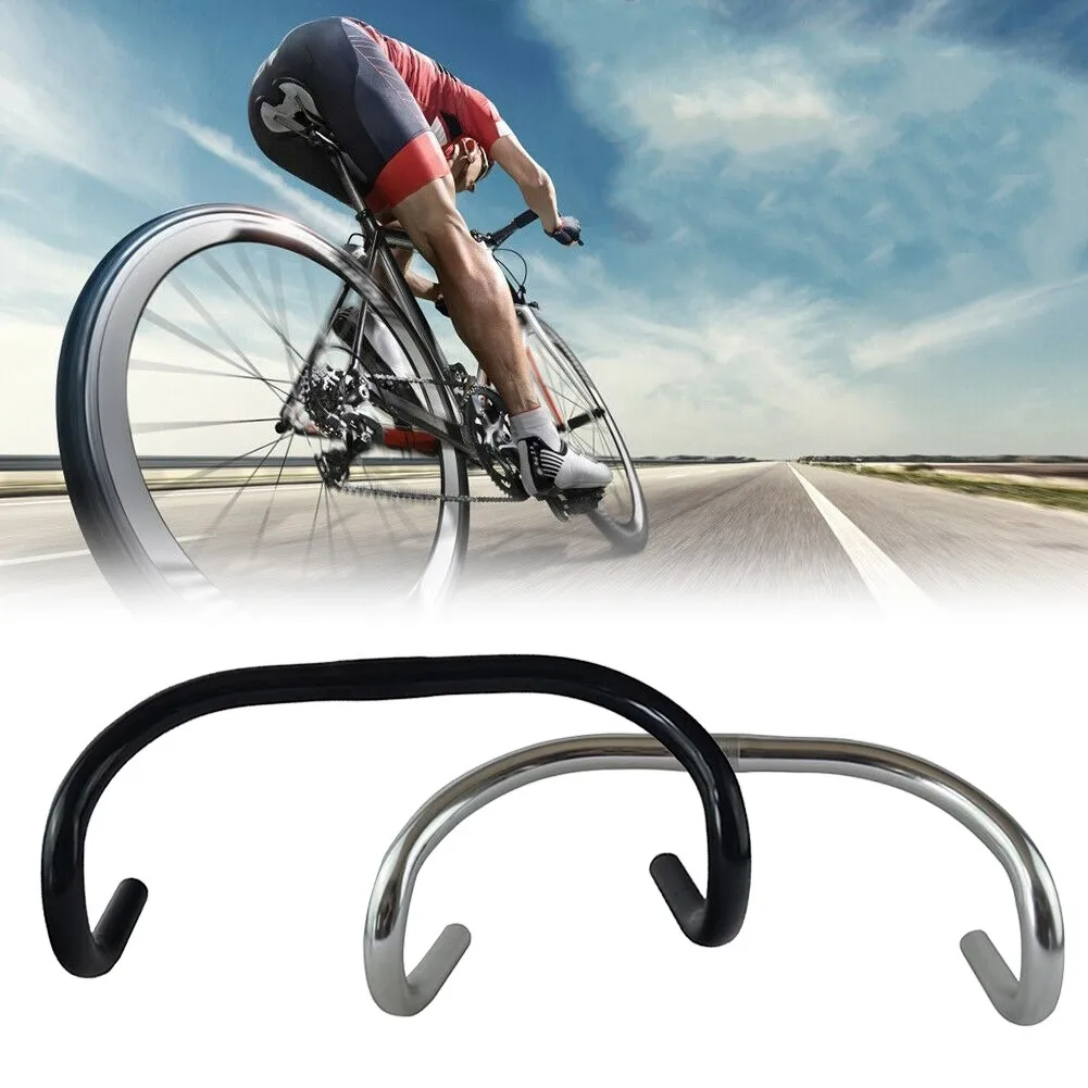 

Track Single Speed Retro Vintage Bike Drop Bar Handlebar 25.4mm Racing Bicycle Drop Bar 40cm Bent Bar Bike Accessories Bicicleta