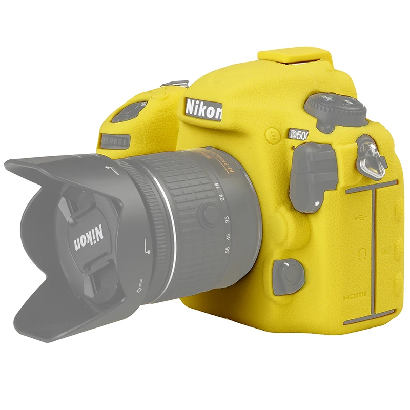 Силиконовый чехол с текстурой личи для камеры Nikon защитный D4 D4S D5 D500 D800 D810 D810a D750 D850