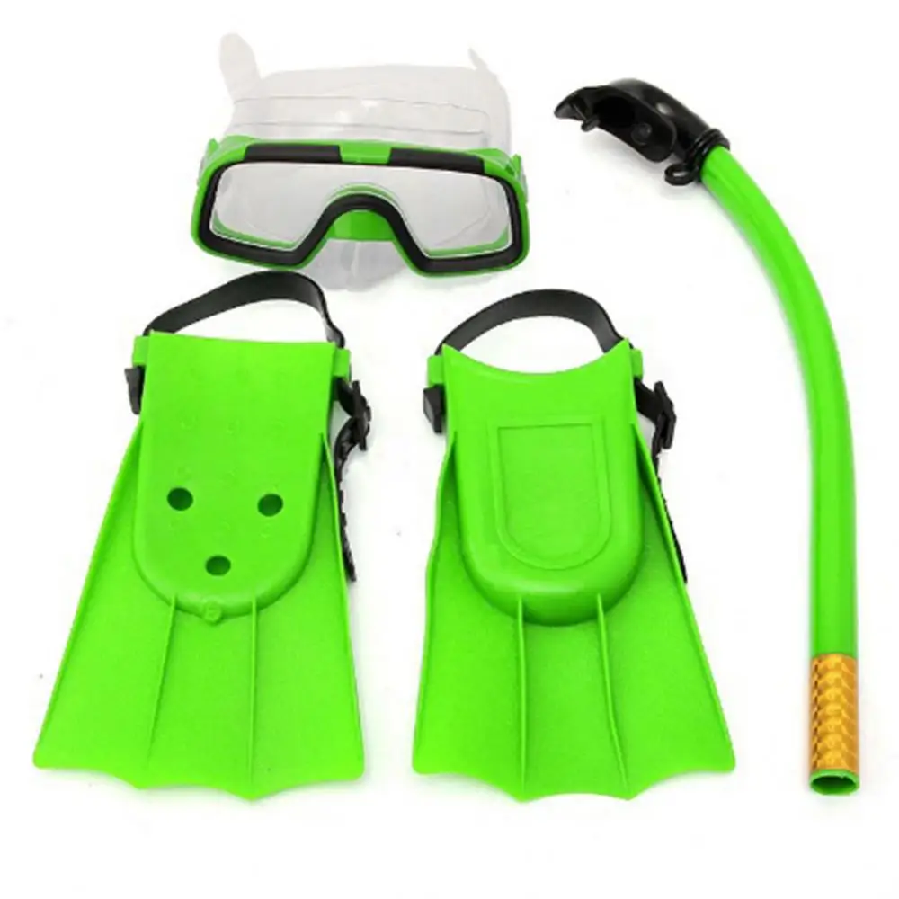 

Children's diving goggles snorkeling three set swimming goggles swimming goggles snorkel fins