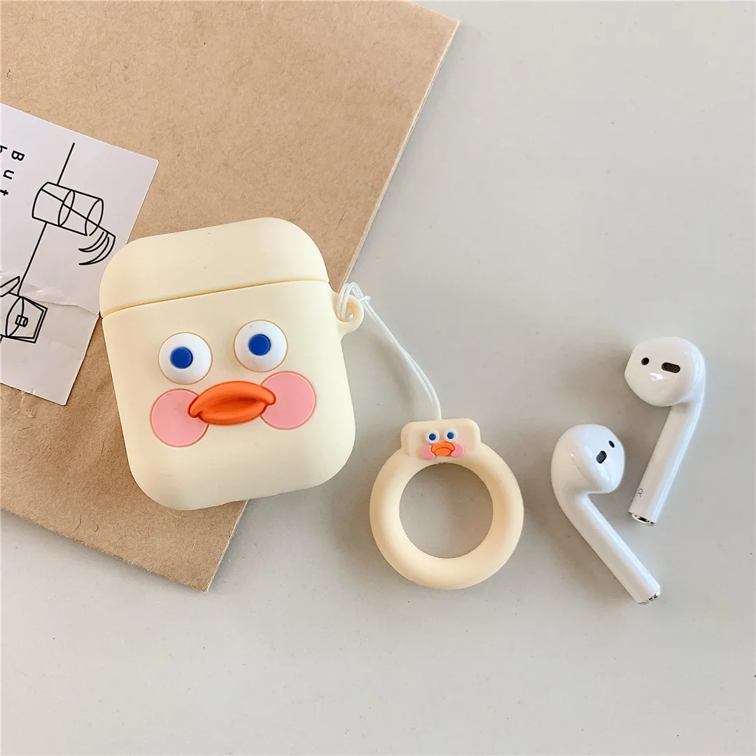 EJT1-16 Для AirPods чехол 3D Симпатичные печенье Cola гамбургер наушники чехол s для Apple Airpods 2 забавные защитную крышку чехол для телефона с кольцевым ремень - Цвет: EJT1-16