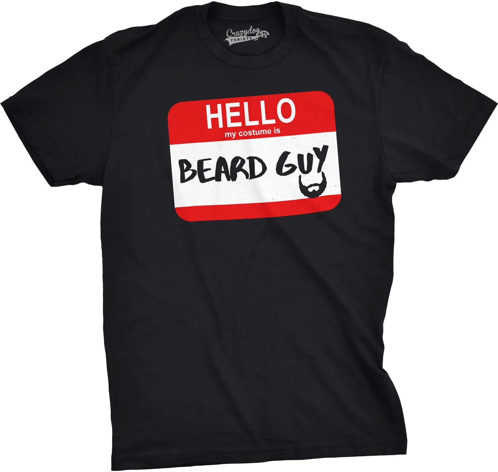 Мужская футболка с надписью Hello My Costume Is Beard Guy забавная Хеллоуин в стиле хип хоп