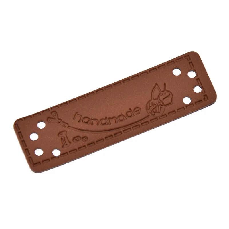 Печатная ручная работа одежда кожаные этикетки Сделай Сам стеганый Декор