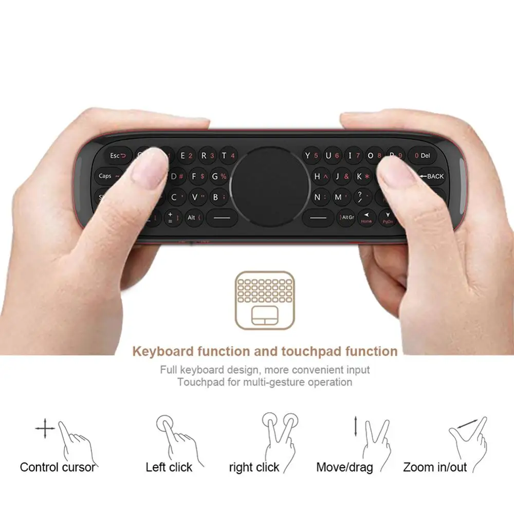 W2 Air Mouse голосовой пульт дистанционного управления микрофоном 2 4G Беспроводная