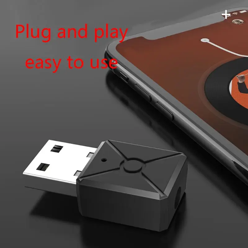 

72XB Bluetooth5.0 Receiver Transmitter Mini Stereo Bluetooth AUX RCA USB 3.5mm Jack Wireless Adapter for TV PC Car Kit