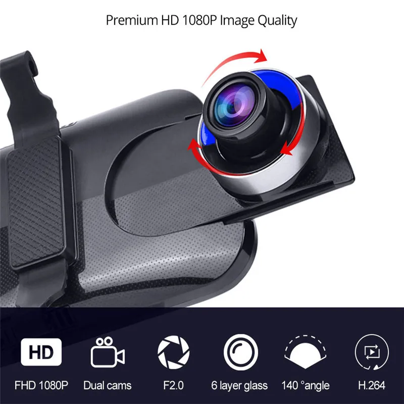 MaiYue star10''4G Android зеркало заднего вида DVR HD1080P автоматическая камера Спринт камера gps беспроводной ночного видения Автомобильный видеорегистратор