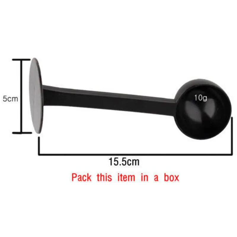 

Plastic Coffee Scoop Tea Tools 2 IN 1 10g Measuring Tamping Coffee Tamper Black Espresso Stand Coffee Spoon Kitchen Tools