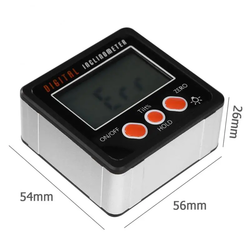 

Digital Protractor Gauge Level Angle Finder Inclinometer 4x90 Magnetic Base Digital Protractor Tools