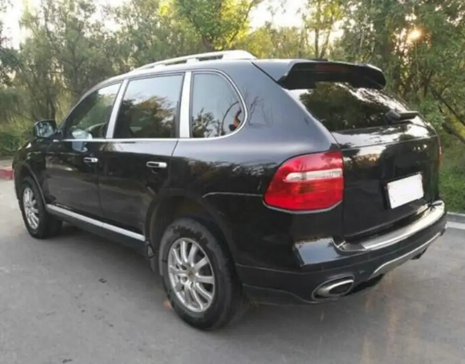 Нержавеющая сталь, устанавливаемый на крыше автомобиля стеллажи для выставки товаров Чемодан стойки подходит для Porsche Cayenne 2004 2005 2006 2007 2008 2009 2010