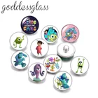 10 шт., круглые пуговицы с фотографиями, 18 мм, для браслетов, ювелирных изделий