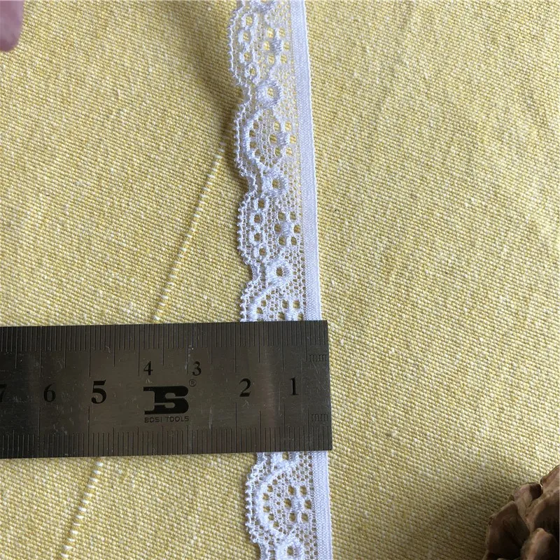 Молочно-белая хлопковая кружевная лента S1877 2 см с вырезами сделай сам для шитья