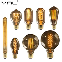 retro edison bulb e27 220v 40w st64 g80 g95 g125 ampoule vintage edison bulb incandescent lamp filament light bulb home decor