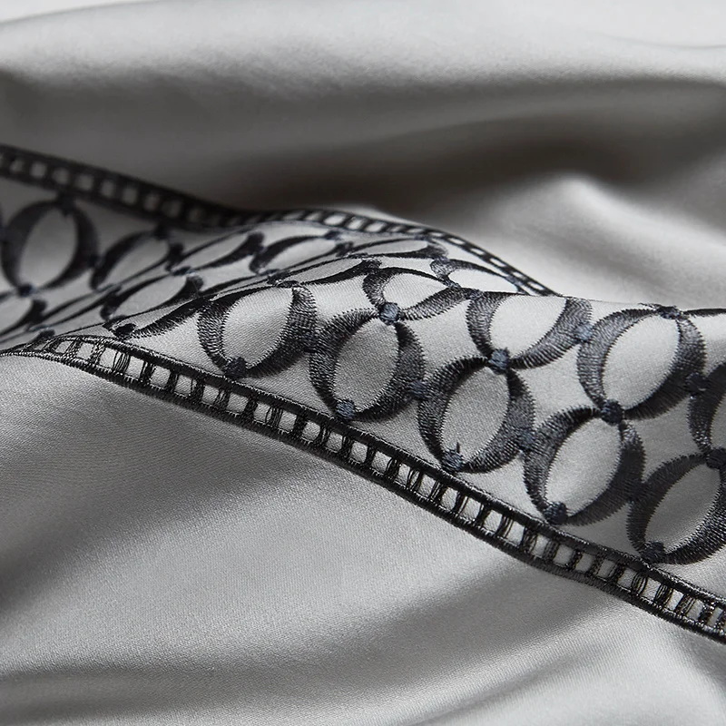 1000TC Египетский хлопок Королевский роскошный комплект постельного белья синий