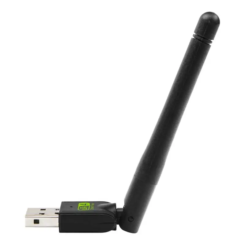 2,4G сетевая карта LAN USB WiFi адаптер 150 Мбит/с 5dBi WiFi ключ Ethernet приемник с антенной Бесплатный драйвер подходит для настольного ПК