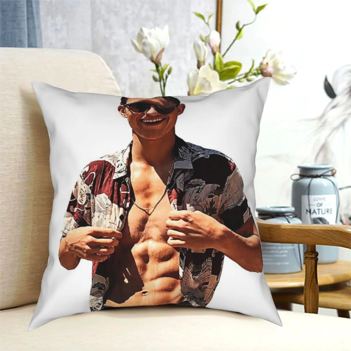 

Tom Holland Shirtless Design Throw Pillow Cushion Cover Decorative Pillowcases Case Home Sofa Cushions 40x40,45x45cm