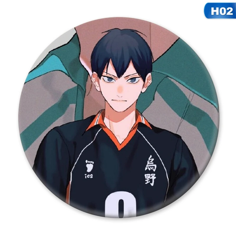 

1Pcs Manga Haikyuu!! Cosplay Badges Brooch Pins 58mm Japan Anime Collection Badge For Backpacks Clothes