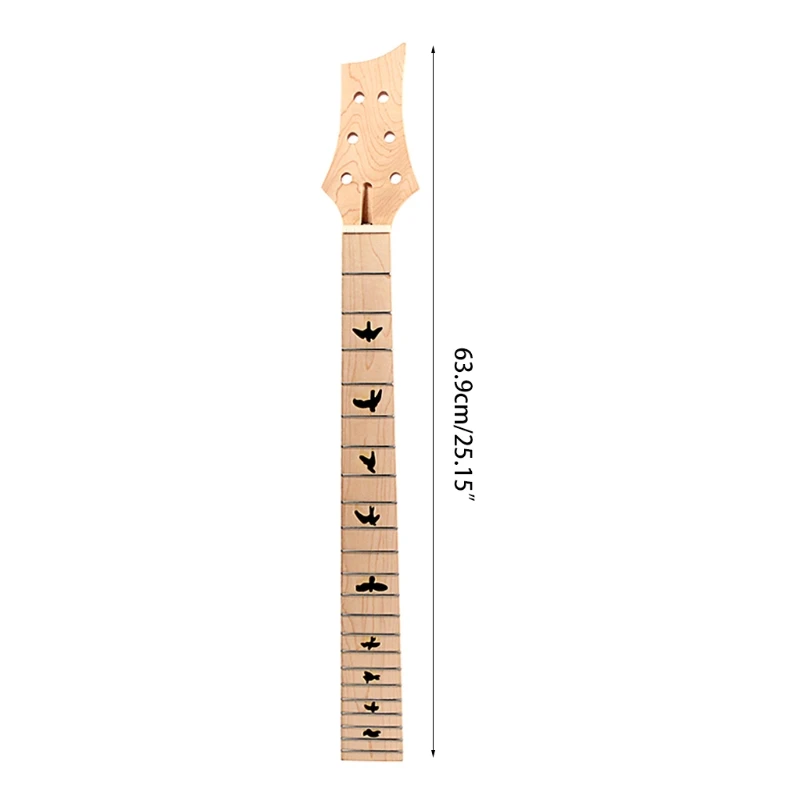 

New Electric Guitar Neck Solid Wood Maple 22 Fret 24.75in Truss Rod K3NC
