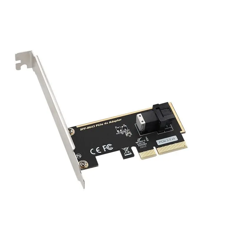 pcie для u 2 sff 8643 gen 34 канальная карта для