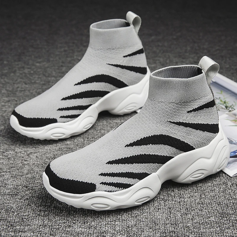 

Korean Style Plus Size 35-47 Fly Woven Unisex Socks Shoes Summer Non-Leather Casual Zapato Men Breathable Sneakers Women B9