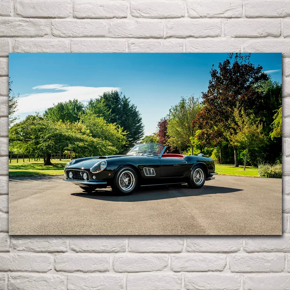 

Классическая 250 GT Калифорния суперкар спортивный автомобиль модная искусство ткань фотография гостиная домашний декор искусство KQ700