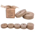 10 м, многоразмерная натуральная фотолента, рулон лент, винтажные деревенские украшения для свадебной вечеринки, сделай сам, упаковка для подарочной коробки