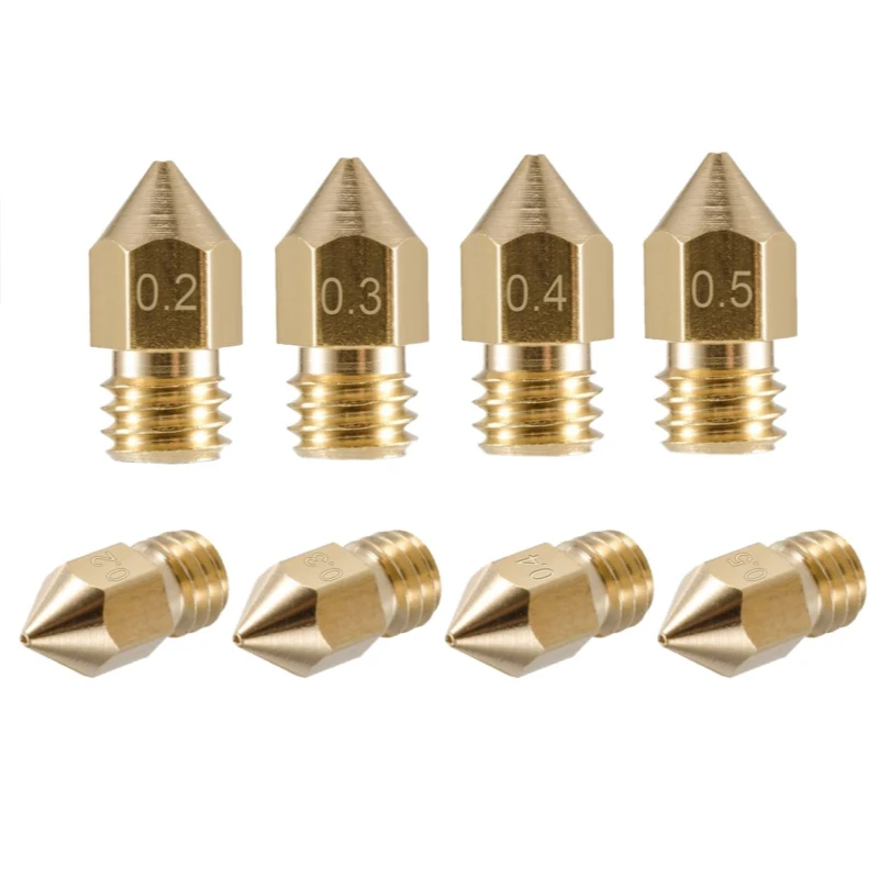 18 шт 3D принтеры насадки M6 экструдер латунная насадка печатающая головка (2x0 2 мм +