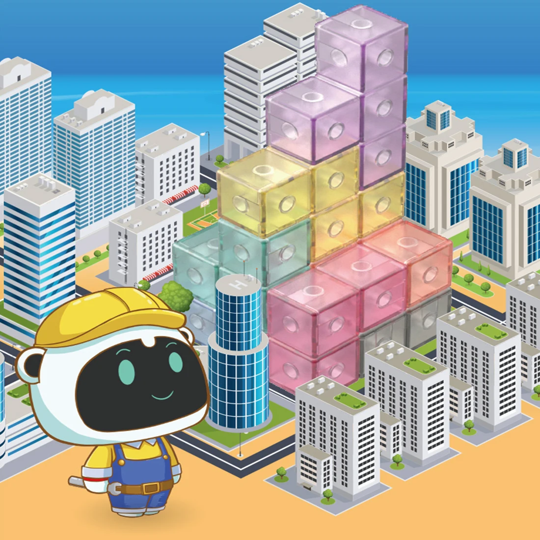 

QiYi Magnetic Building Block Early Educational Toy Puzzle Game Gifts For Kid - Card Version