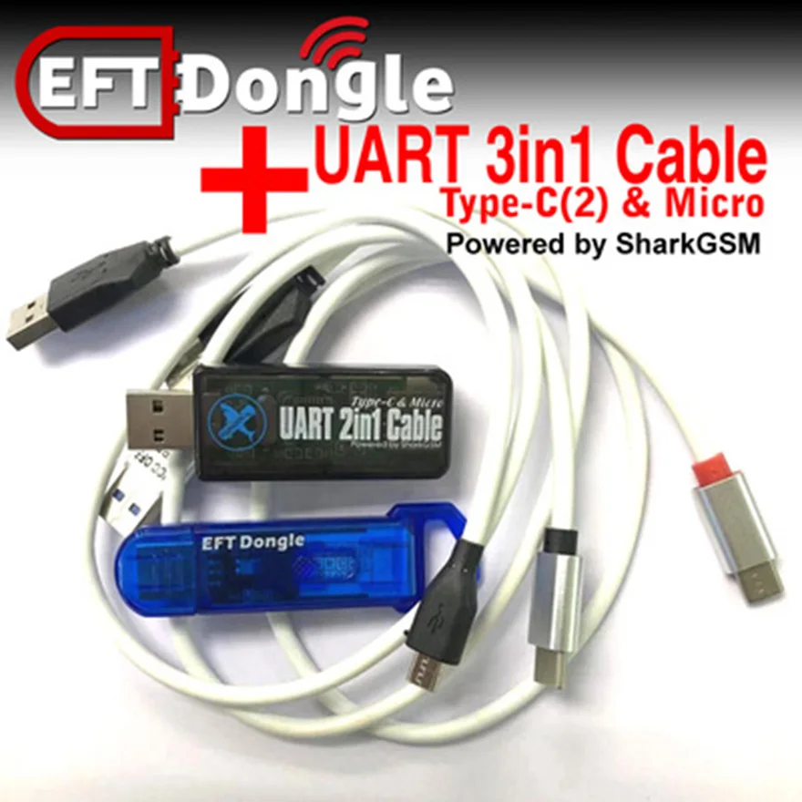 2019 Оригинальный Новый EFT Dongle/прошивка командный ключ + кабель UART 3 в 1|Детали