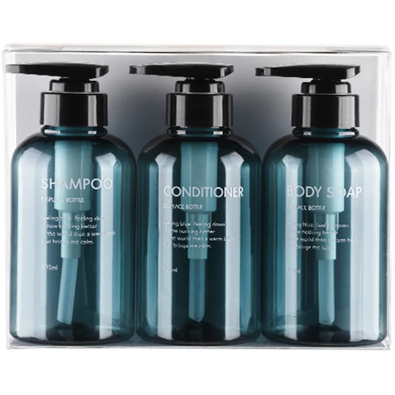 

3Pcs Liquid Soap Dispenser Hand Sanitizer Bottle Bath Body Shampoo Bottle Outdoor Shower Gel Travel Tools 300ML / 500ML