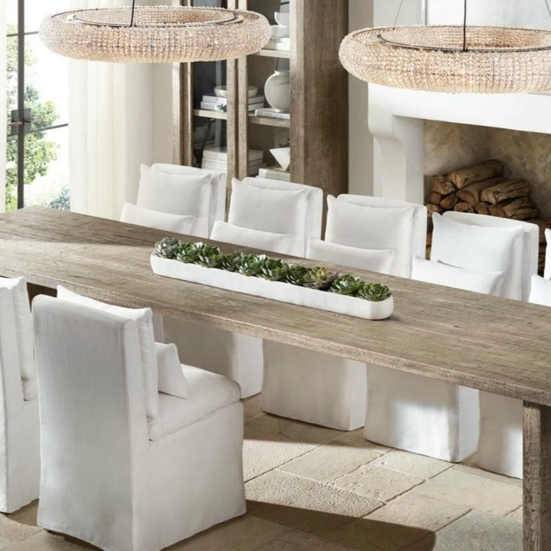 

American RH Crystalhalo Lustre De Cristal Led Round Pendant Light K9 Crystal Loft Restaurant Minimalism Cord Suspension Lamp