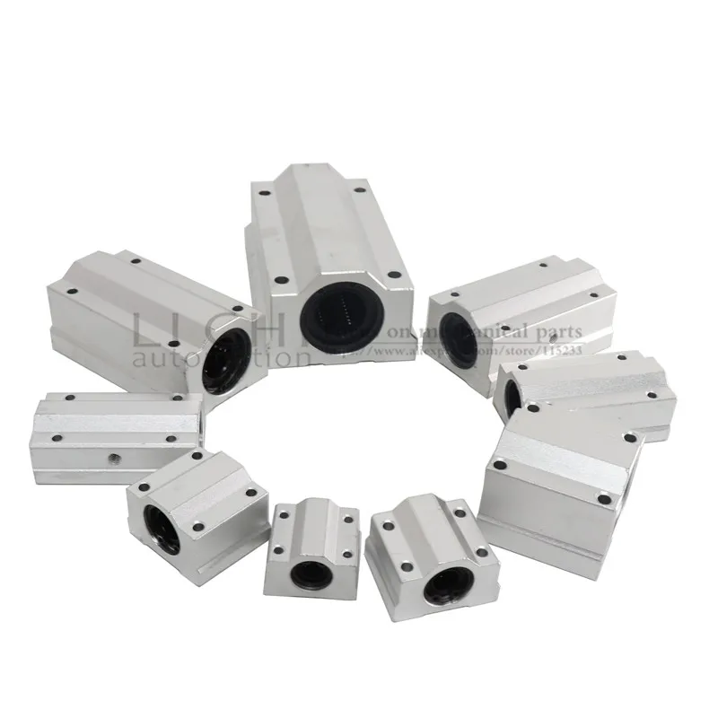 4 шт./лот SC6UU SCS6UU SCS8UU SCS10UU SCS12UU SCS16UU SCS20UU Линейный Шарикоподшипниковый блок для вала