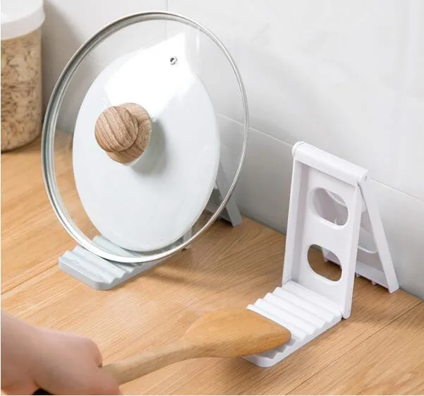 Складная кастрюля с крышкой полка кухонная тарелка вилка ложка подставка для