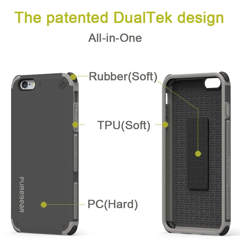 Ударопрочный силиконовый чехол PureGear для iphone 7 8 Plus от AliExpress RU&CIS NEW