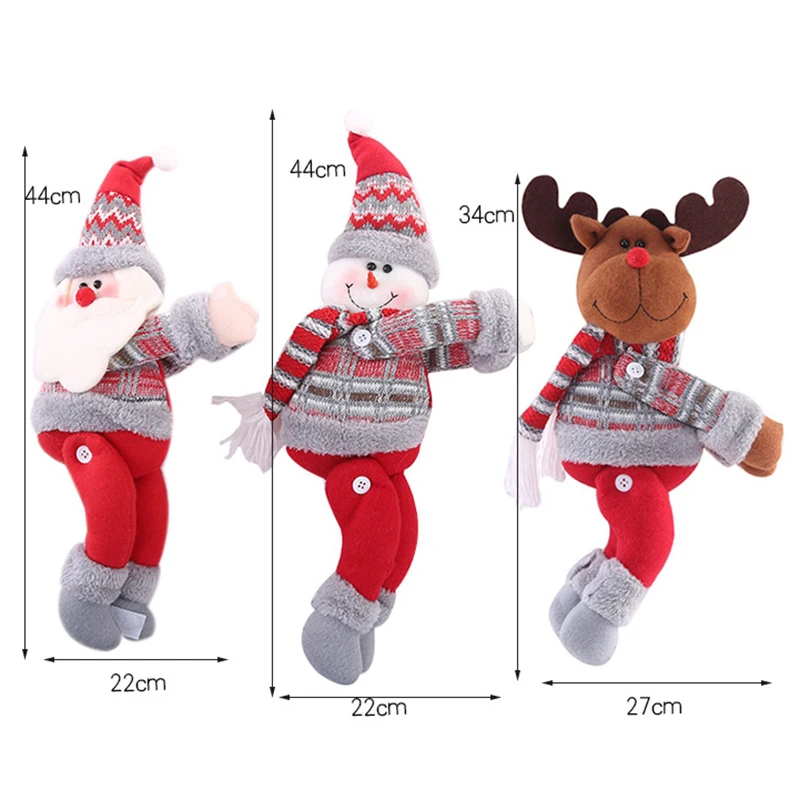 Рождество Новый год декор занавес Пряжка для кукольной одежды мультфильм окна